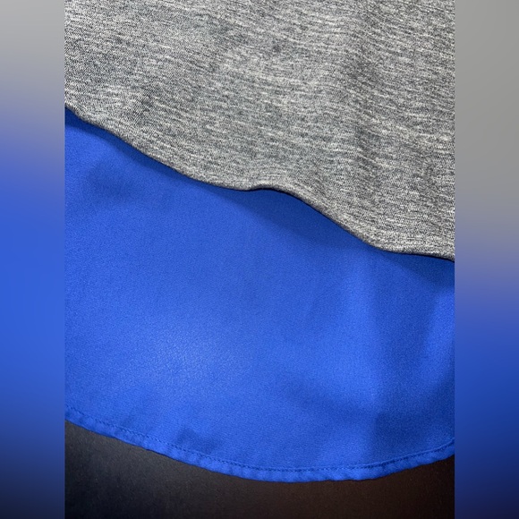 Pixley Tristan Zipper Woven Back Knit Top Size Medium EUC - Picture 2 of 7